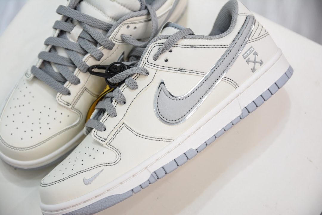 OFF-WHITE x Nike Dunk Low 米灰勾 DJ2024-001