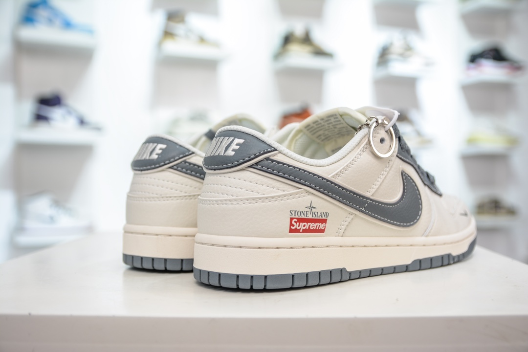 Supreme x Nike Dunk Low 米白灰 BB9866-002