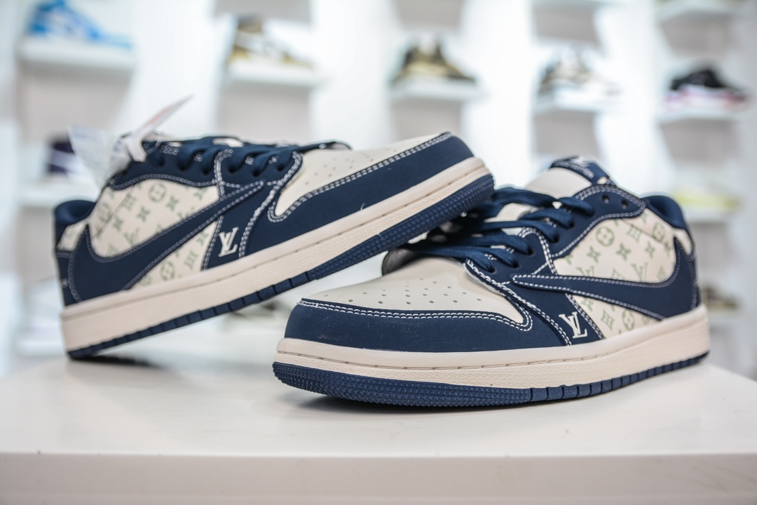 TS x Air Jordan AJ1 Low 倒钩低帮联名定制配色 LX1988-103