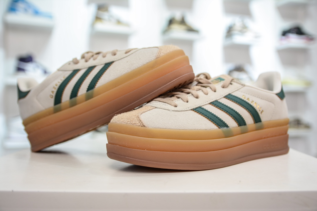 纯原级 Ad Originals Gazelle Bold 复古单品 Ad Originals Gazelle Bold 三叶草板鞋 ID7056