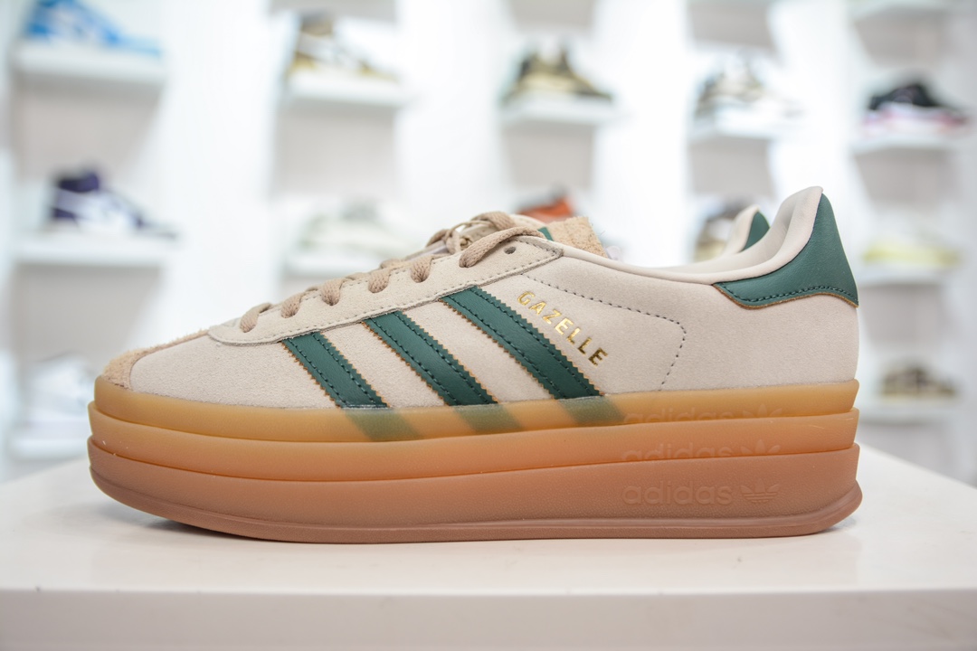 纯原级 Ad Originals Gazelle Bold 复古单品 Ad Originals Gazelle Bold 三叶草板鞋 ID7056