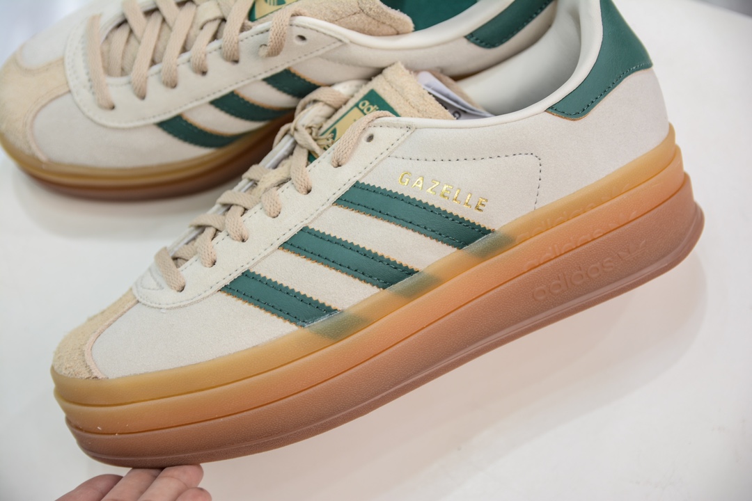 纯原级 Ad Originals Gazelle Bold 复古单品 Ad Originals Gazelle Bold 三叶草板鞋 ID7056