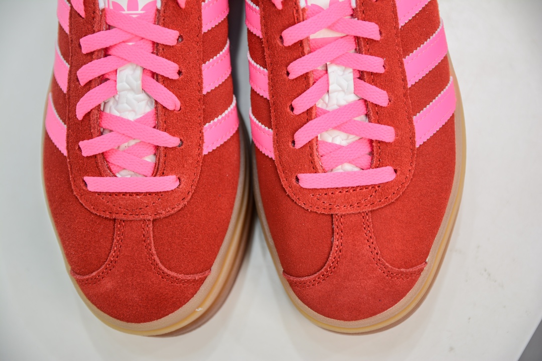 纯原级 Ad Originals Gazelle Bold 复古单品 Ad Originals Gazelle Bold 三叶草厚底休闲防滑耐磨低帮板鞋 IH7496