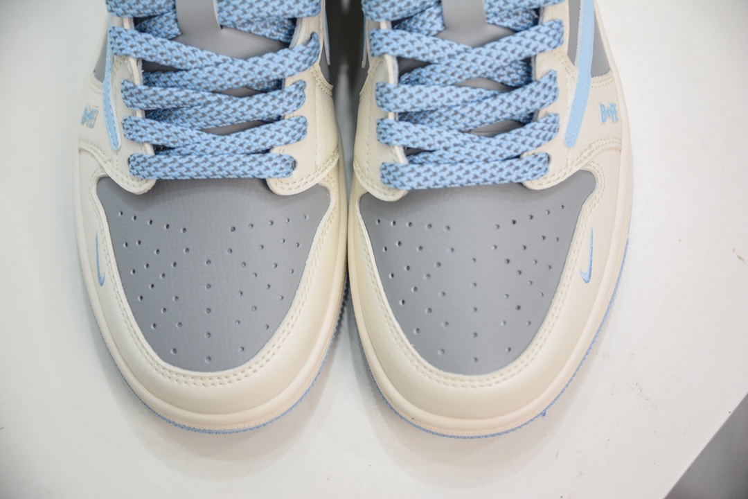 TS x Air Jordan AJ1 Low 倒钩低帮联名定制配色 BB6588-104