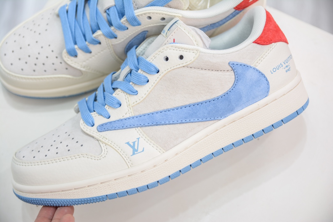 TS x Air Jordan AJ1 Low 倒钩低帮联名定制配色 XY2688-101