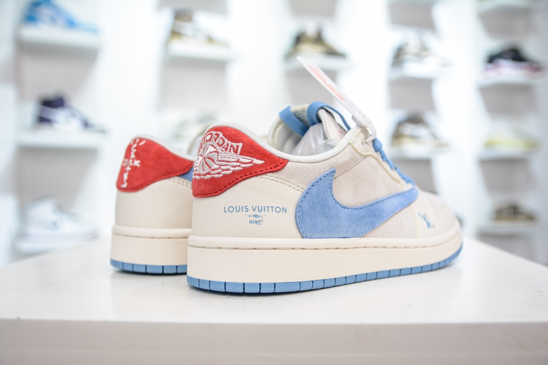 TS x Air Jordan AJ1 Low 倒钩低帮联名定制配色 XY2688-101