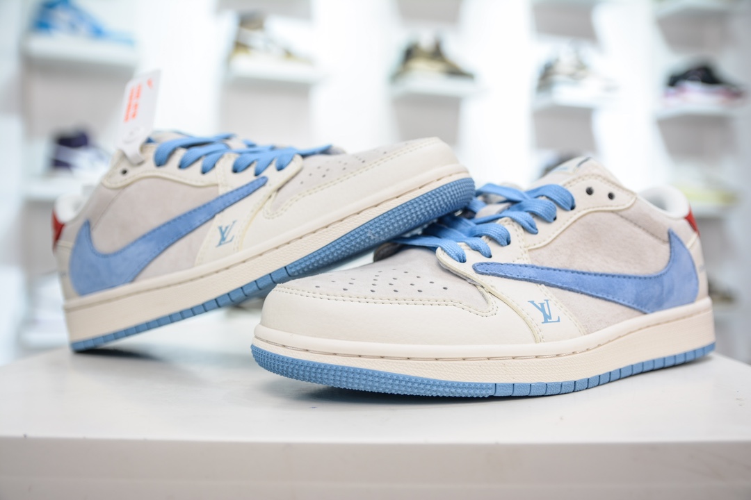 TS x Air Jordan AJ1 Low 倒钩低帮联名定制配色 XY2688-101