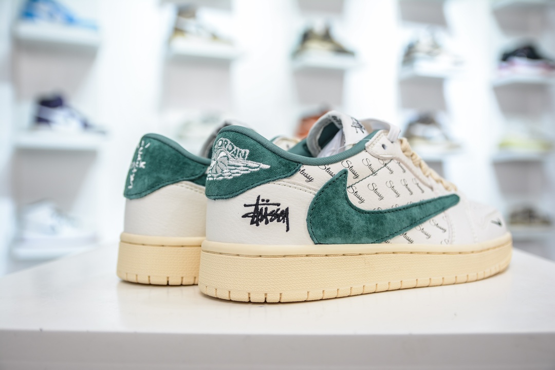 TS x Air Jordan AJ1 Low 倒钩低帮联名定制配色 YQ2088-669