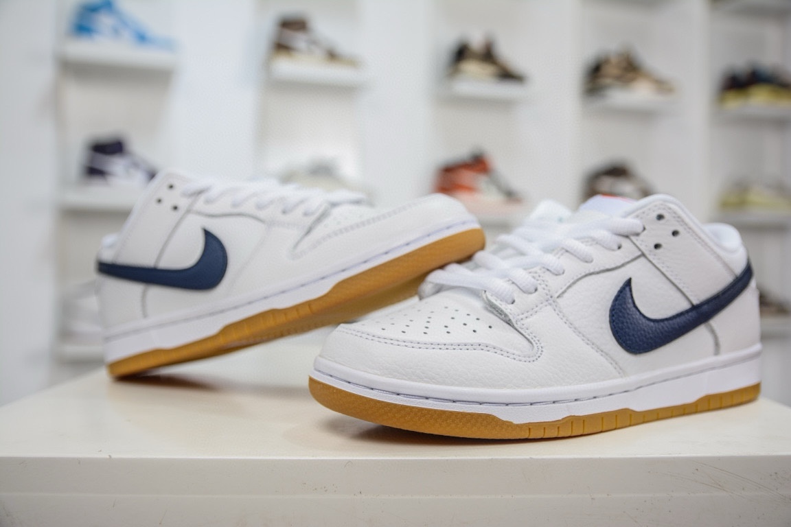 AY版 全码补齐 Nike Dunk SB Low 白蓝生胶 CZ2249-100