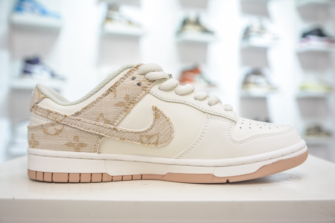 Nike SB Dunk Low LV联名 米白黄勾 DJ2024-007