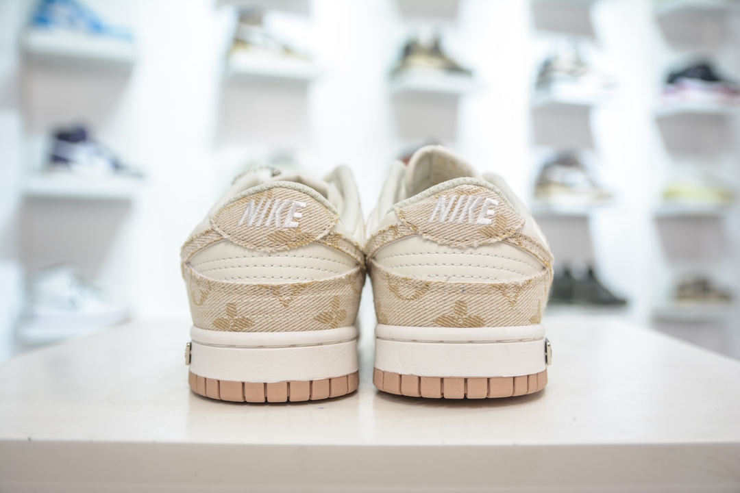 Nike SB Dunk Low LV联名 米白黄勾 DJ2024-007