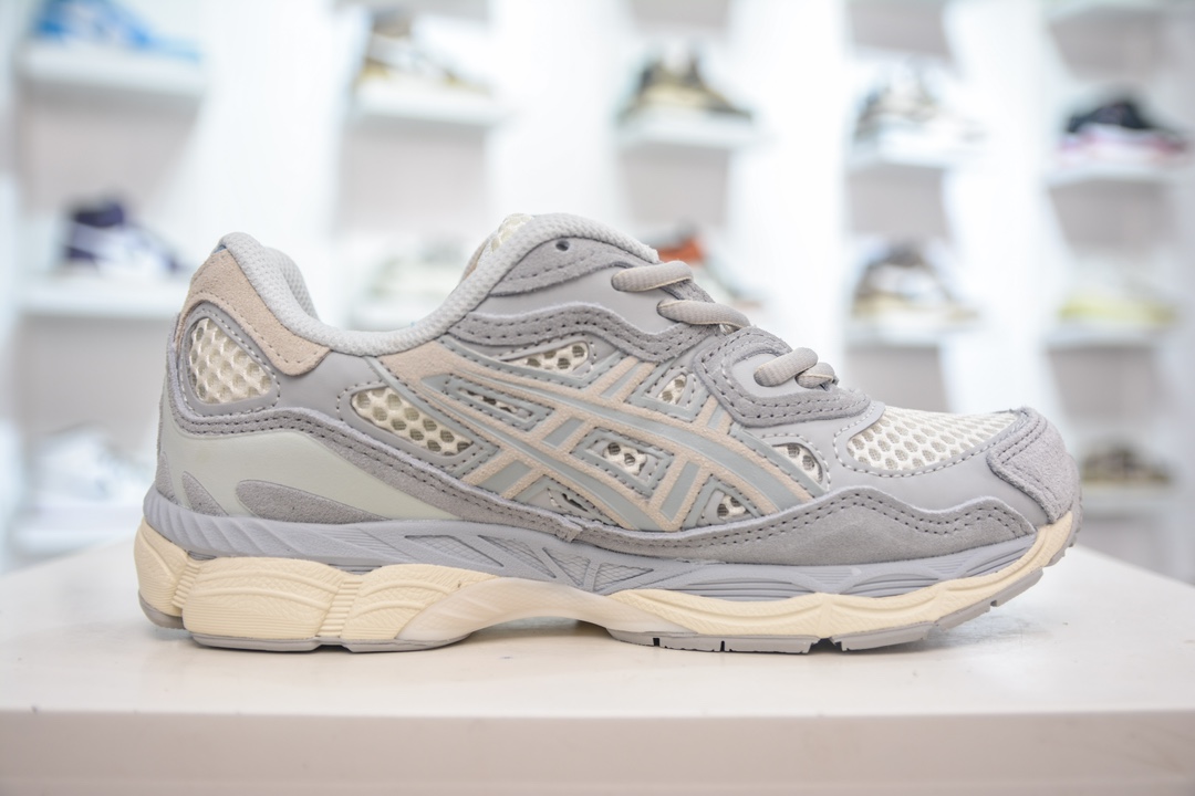 Asics Gel-NYC 纯原版本 米白灰蓝 亚瑟士运动休闲透气专业跑鞋 1203A372-600