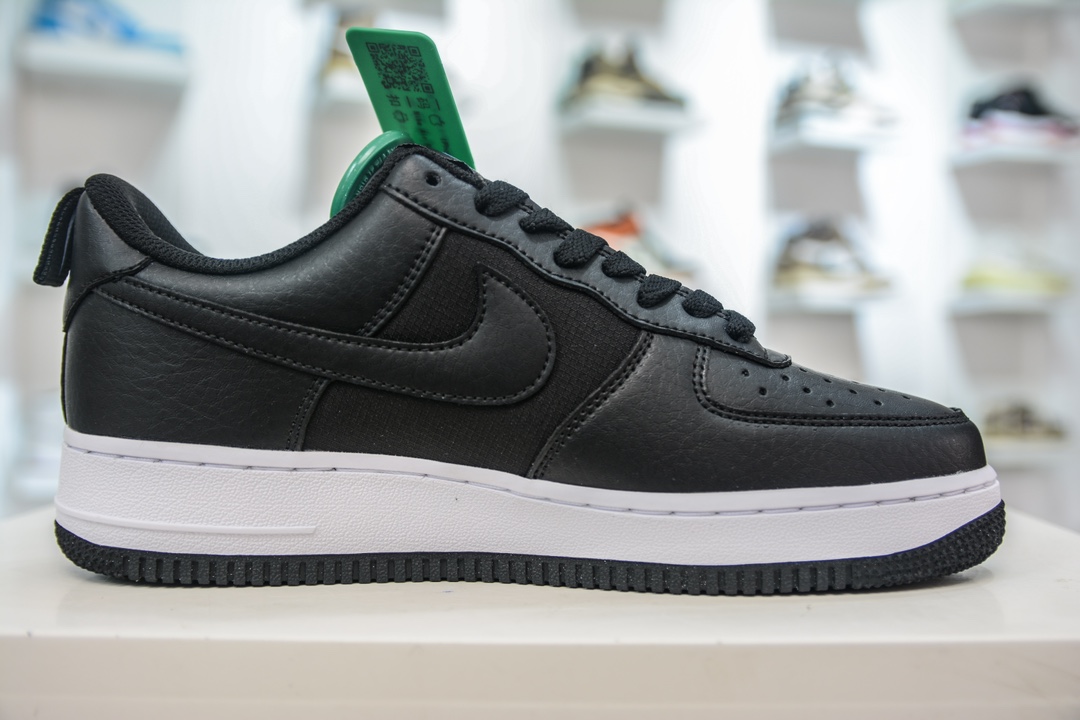 HY版纯原 Nike Air Force 1 Low 07 黑蓝迷你钩 FZ4625-001