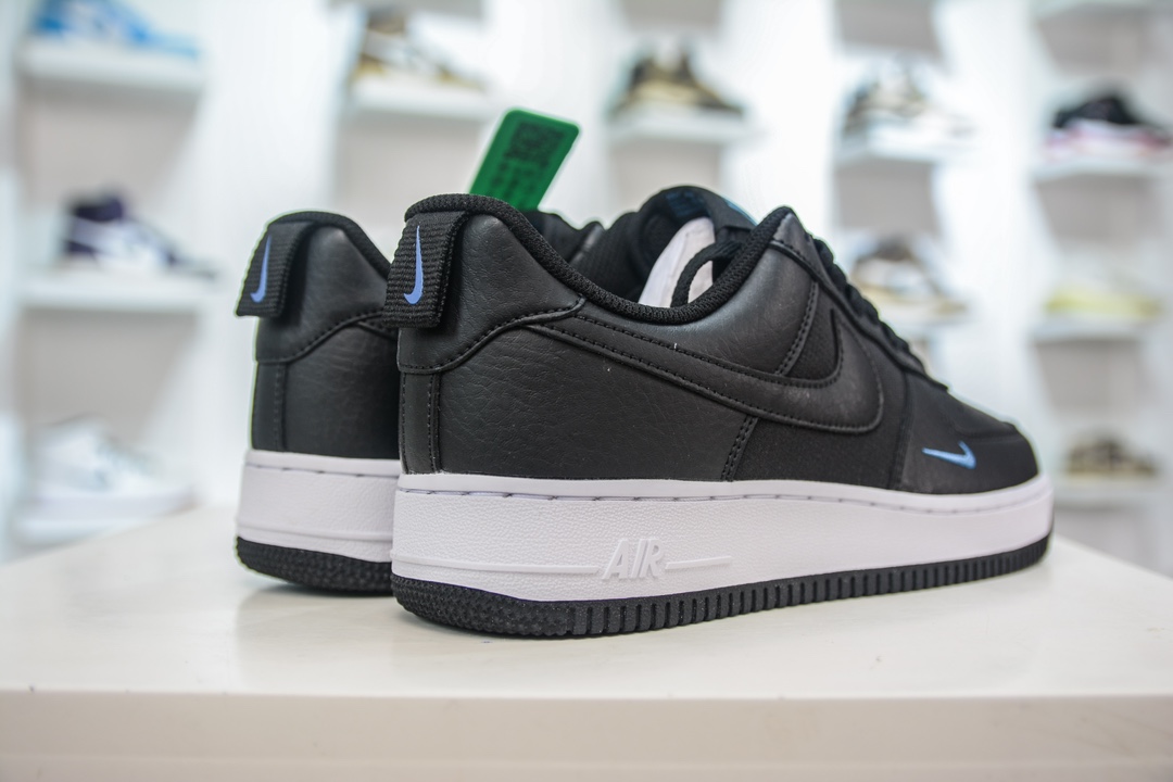 HY版纯原 Nike Air Force 1 Low 07 黑蓝迷你钩 FZ4625-001