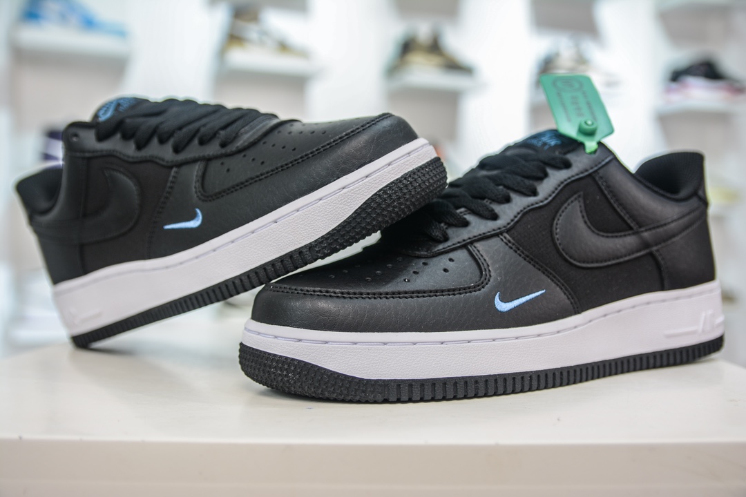 HY版纯原 Nike Air Force 1 Low 07 黑蓝迷你钩 FZ4625-001