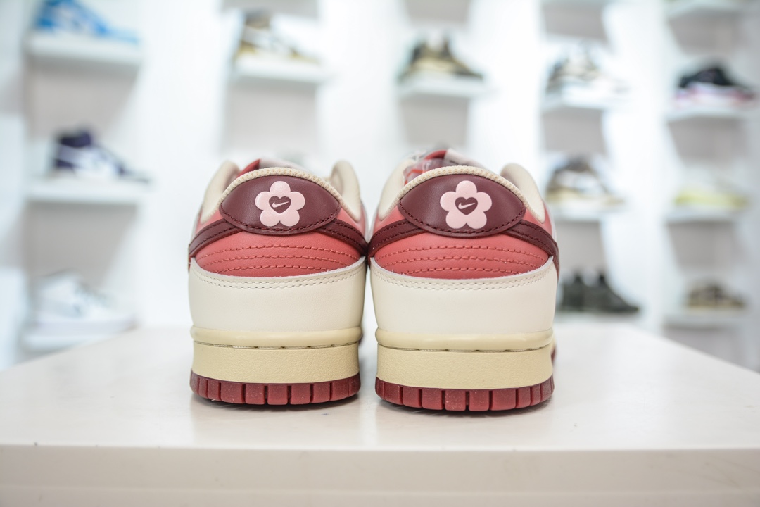 AY版纯原 NK Dunk Low Low 米白粉情人节 HF0736-161