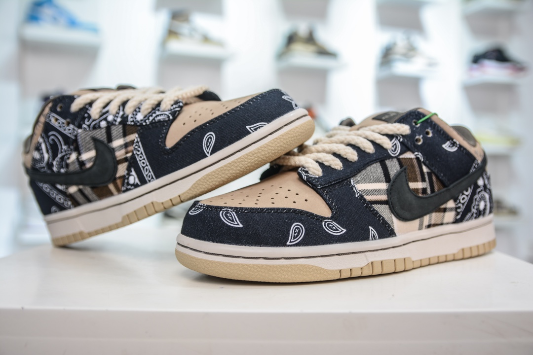 AY版纯原 Travis Scott x NK SB Dunk Low TS联名腰果花 CT5053-001