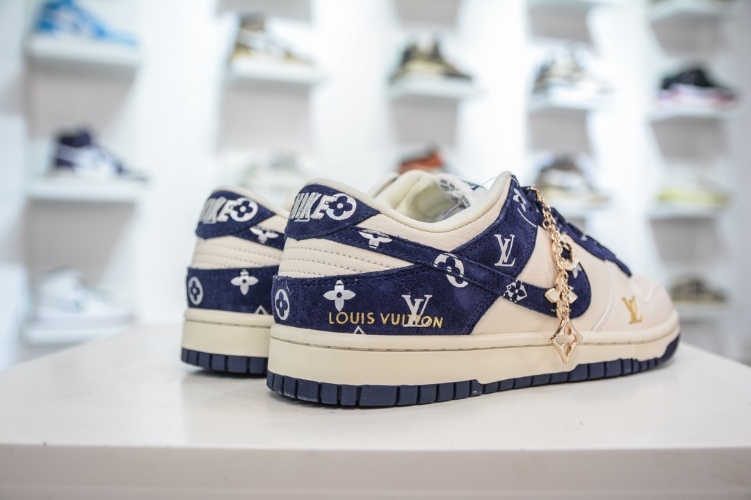 NK SB Dunk Low LV联名 白蓝拼接翻毛 XD6188-029