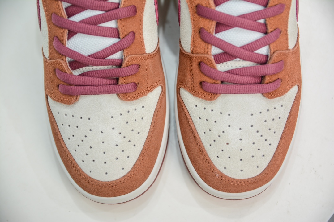 AY版纯原 Nike Dunk SB Low Russet Cedar棕色红钩 BQ6817-202