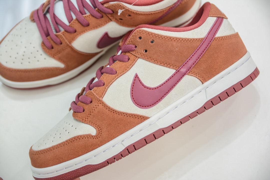 AY版纯原 Nike Dunk SB Low Russet Cedar棕色红钩 BQ6817-202