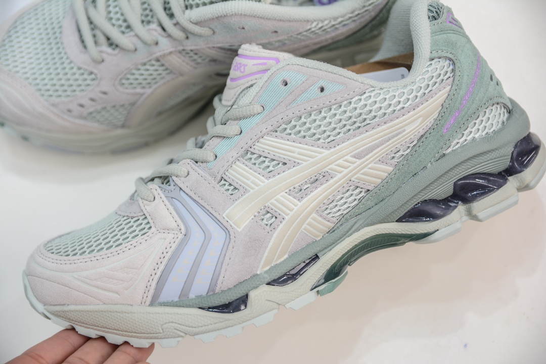 ASICS GEL-KAYANO 14 亚瑟士K14系列户外复古潮流百搭织物合成革缓震休闲跑步鞋 1202A161-023