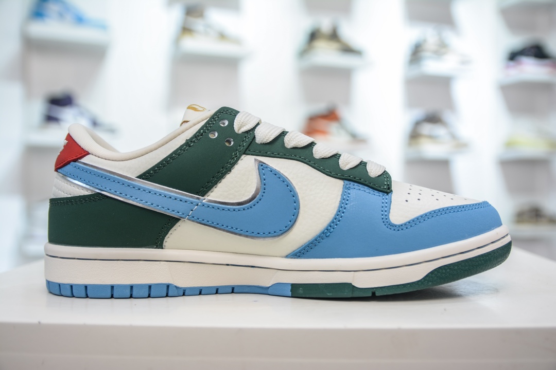 Nike SB Dunk Low 巴黎奥运限定 蓝绿拼接 JH8310-952