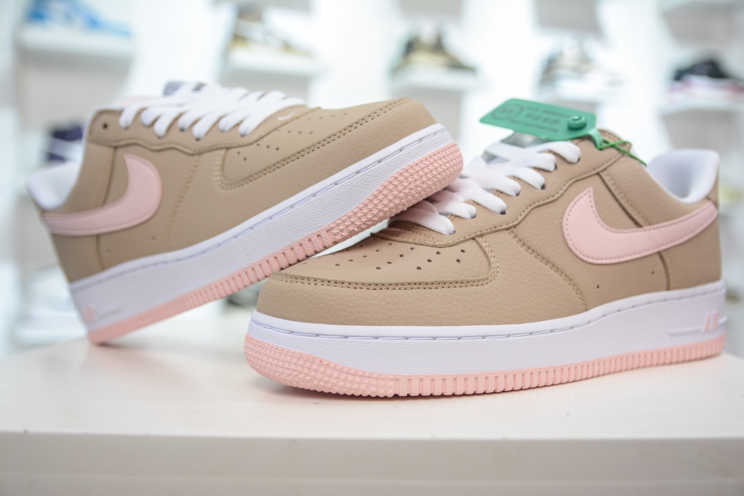 HY版纯原 Nike Air Force 1 Low 07 棕粉 845053-201