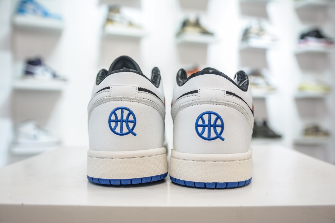 Air Jordan 1 Low 黑白蓝 AJ1 乔1低帮休闲板鞋 HQ0764-001