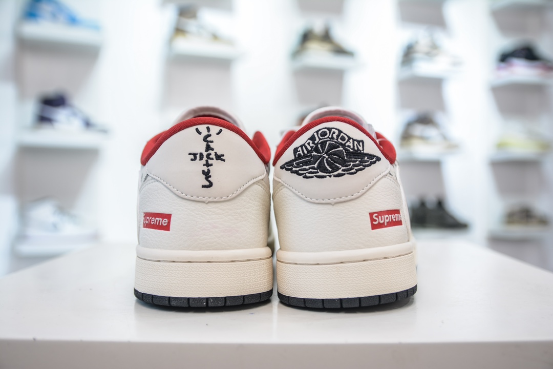 TS x Air Jordan AJ1 Lowx Supreme 倒钩低帮联名定制配色 YQ2088-671