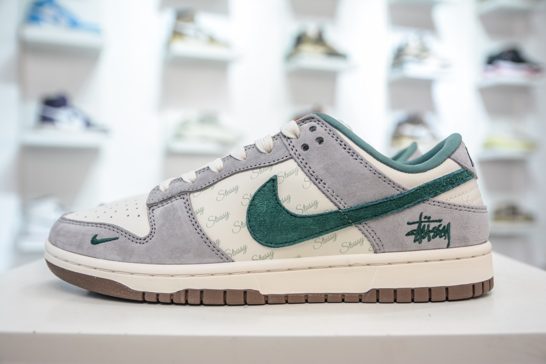 Stussy x Nike Dunk Low 斯图西联名 灰绿 CF3688-007