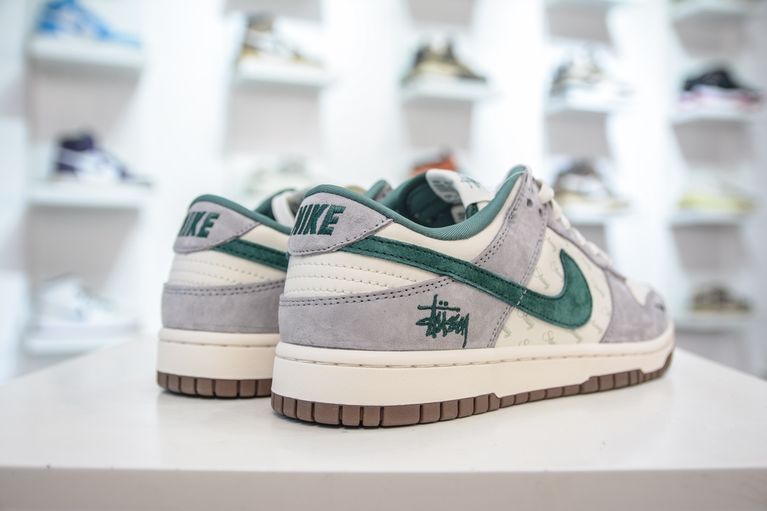 Stussy x Nike Dunk Low 斯图西联名 灰绿 CF3688-007