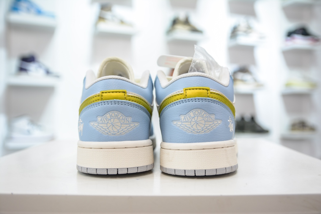 Air Jordan AJ1 Low X Stussy 低帮联名斯图西联名-蓝金 WG8850-007