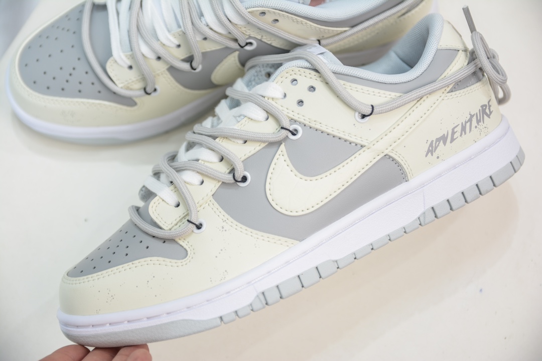 YC版纯原 Nike Dunk Low 白龙马 灰白此款鞋身整体采用专属颜料重新喷涂 HF0730-160