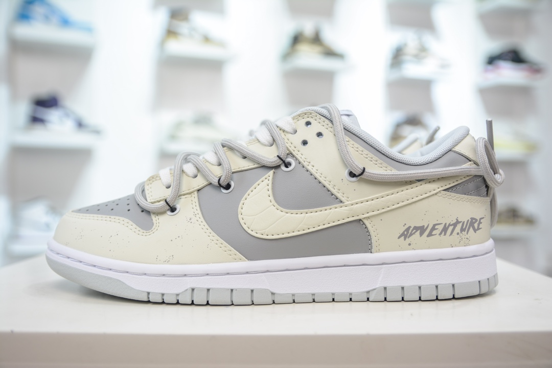 YC版纯原 Nike Dunk Low 白龙马 灰白此款鞋身整体采用专属颜料重新喷涂 HF0730-160