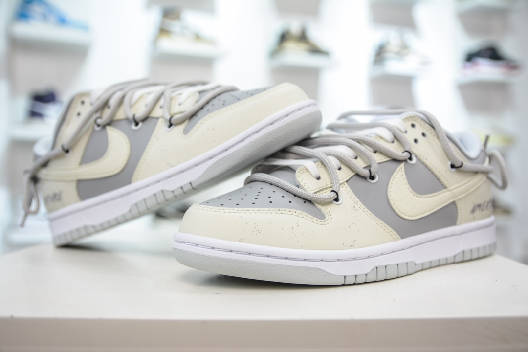 YC版纯原 Nike Dunk Low 白龙马 灰白此款鞋身整体采用专属颜料重新喷涂 HF0730-160