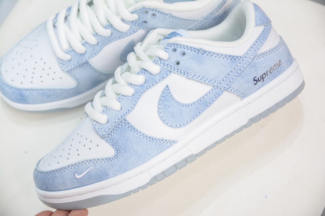 Nike SB Dunk Low Supreme联名-水洗白蓝 JH8039-939