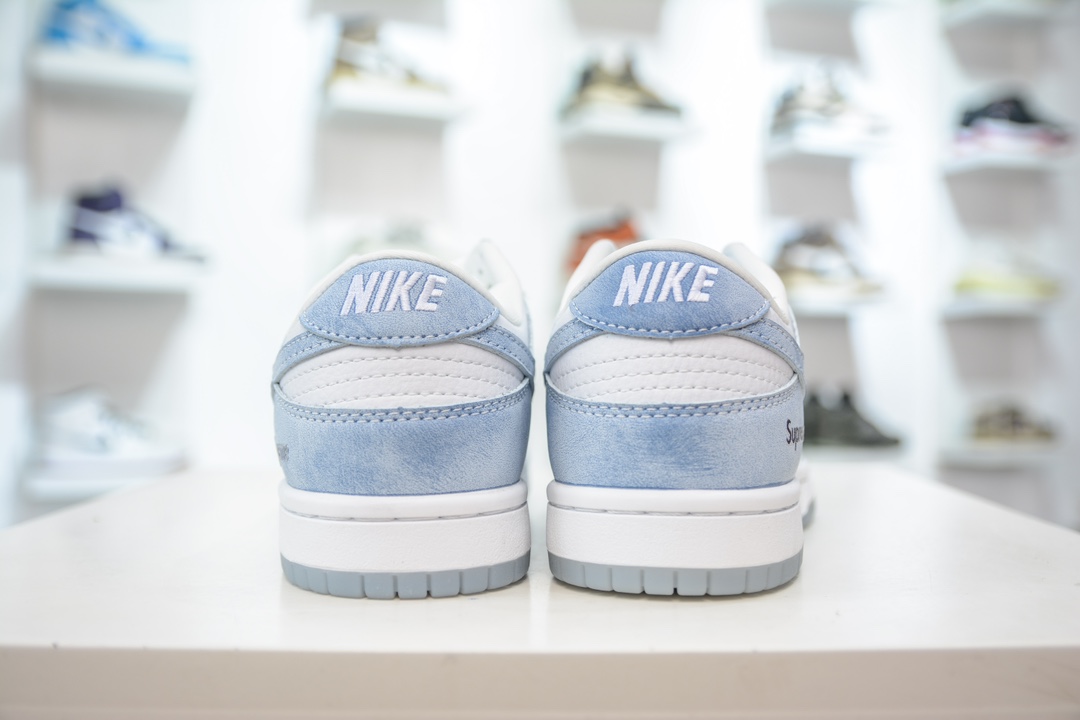 Nike SB Dunk Low Supreme联名-水洗白蓝 JH8039-939