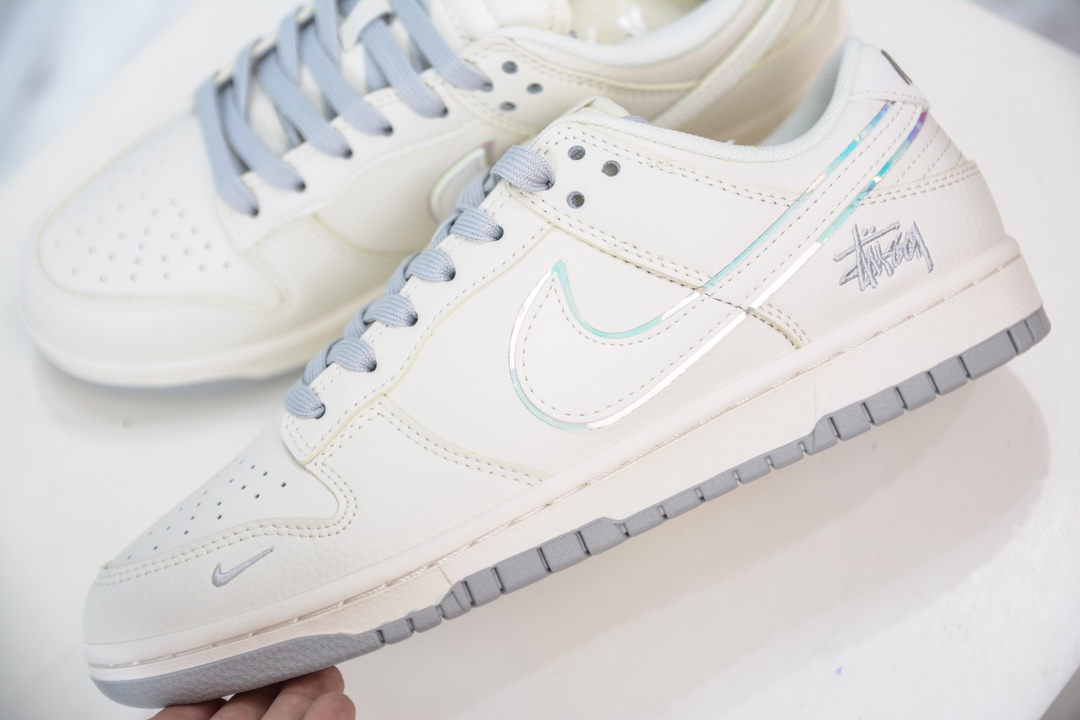 Stussy x Nike Dunk Low 斯图西联名炫彩米白 XY1688-002