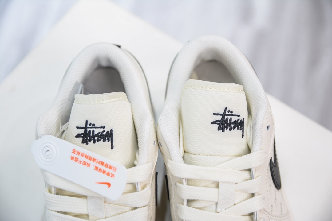 Air Jordan AJ1 Low X Stussy 低帮联名斯图西联名-白黑 SJ9950-008