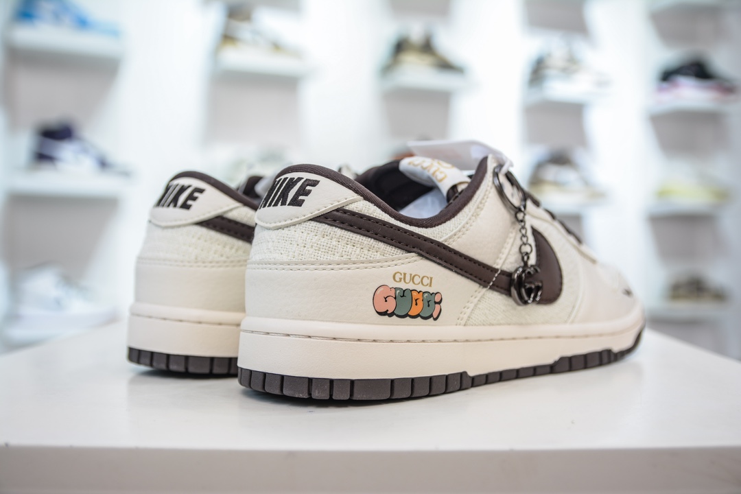 NK SB Dunk Low GUCCI联名 米白深棕 DQ1098-375