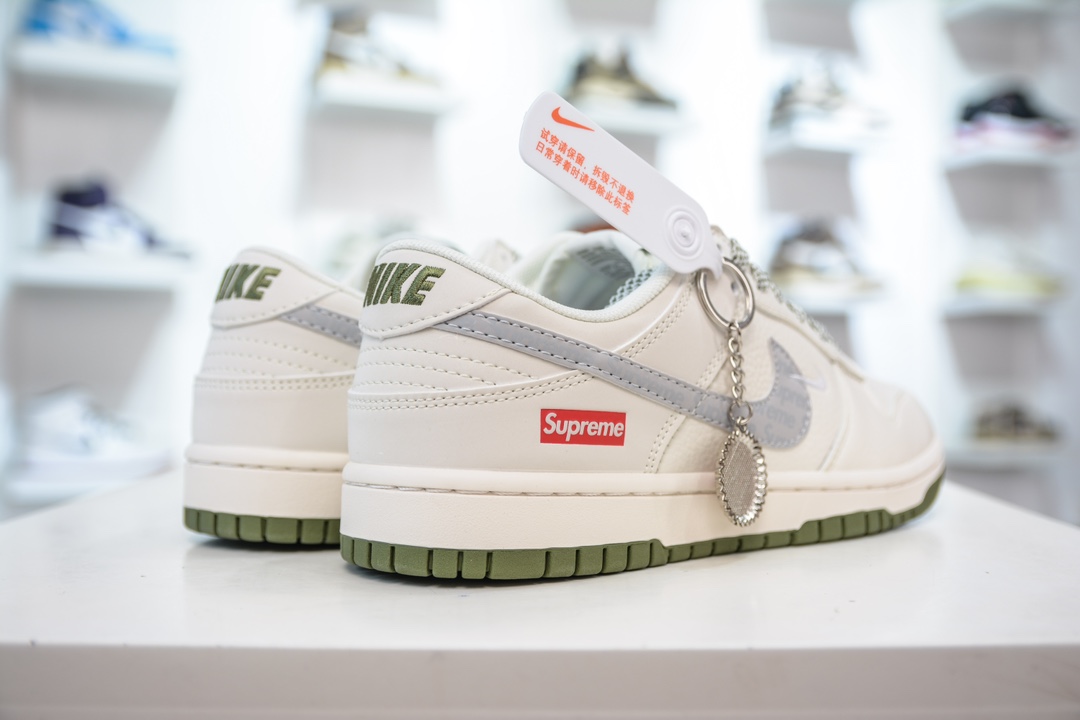 Nike SB Dunk Low Supreme联名-白灰绿 XX2025-330