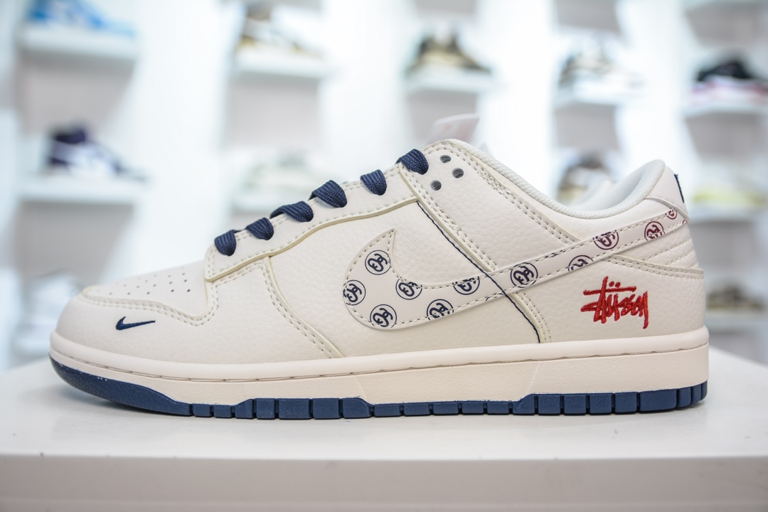 Stussy x Nike Dunk Low 斯图西联名米白花勾 XY1688-001