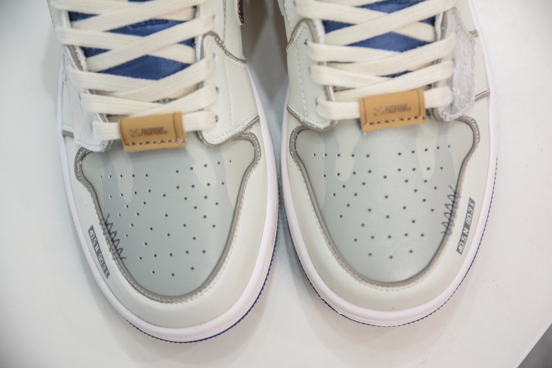 Air Jordan AJ1 Low 低帮系列定制礼盒配色 踏浪-蓝白棕 553558-414