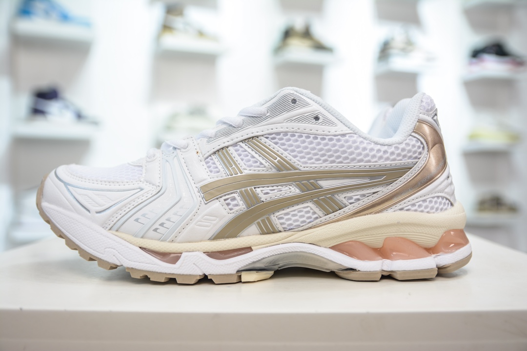 ASICS GEL-KAYANO 14 亚瑟士K14系列户外复古潮流百搭织物合成革缓震休闲跑步鞋