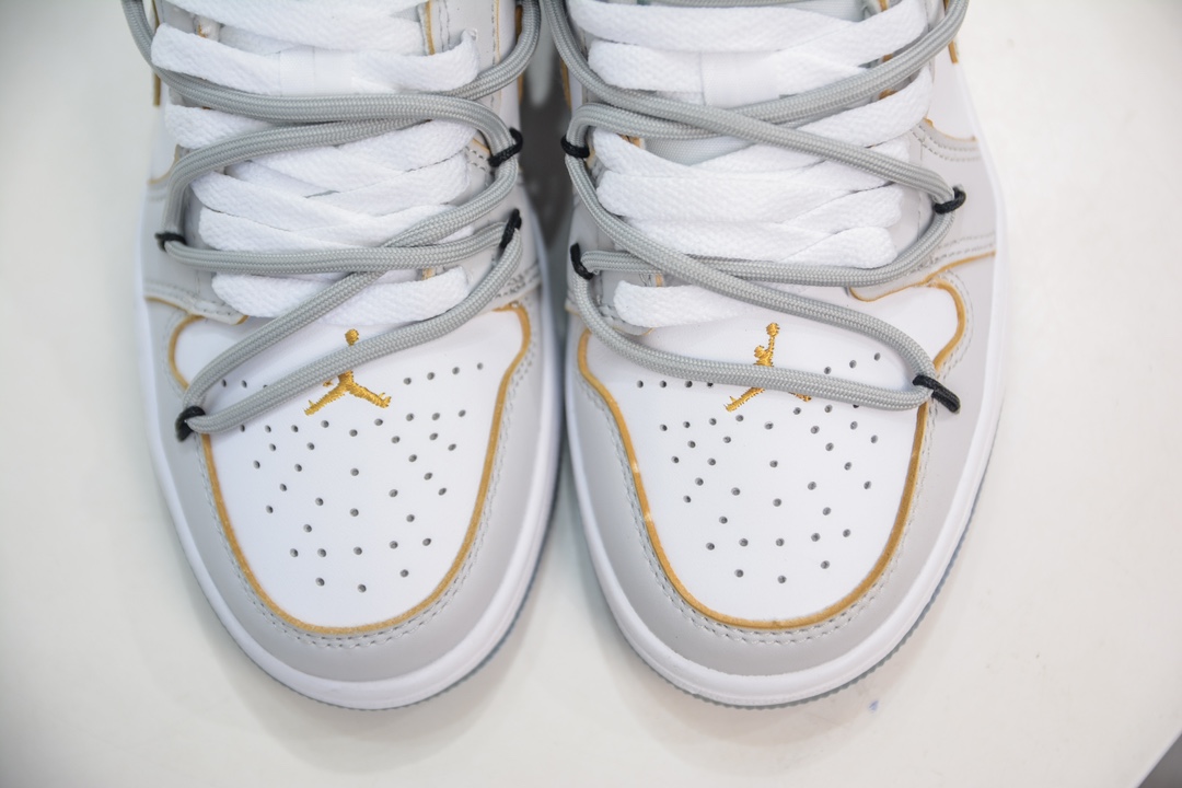 Air Jordan AJ1 Low 低帮绑带定制配色 月球米白 FN8901-164