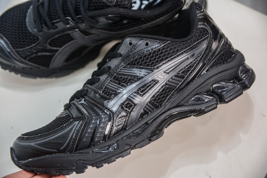 ASICS GEL-KAYANO 14 亚瑟士K14系列户外复古潮流百搭织物合成革缓震休闲跑步鞋 1202A019-001