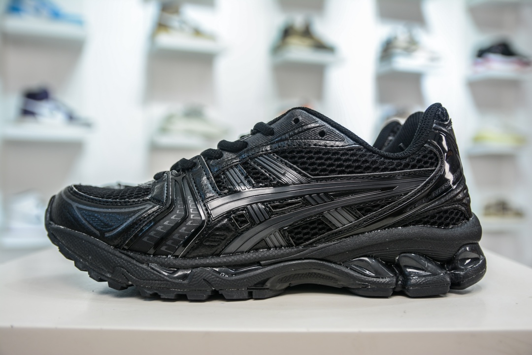 ASICS GEL-KAYANO 14 亚瑟士K14系列户外复古潮流百搭织物合成革缓震休闲跑步鞋 1202A019-001