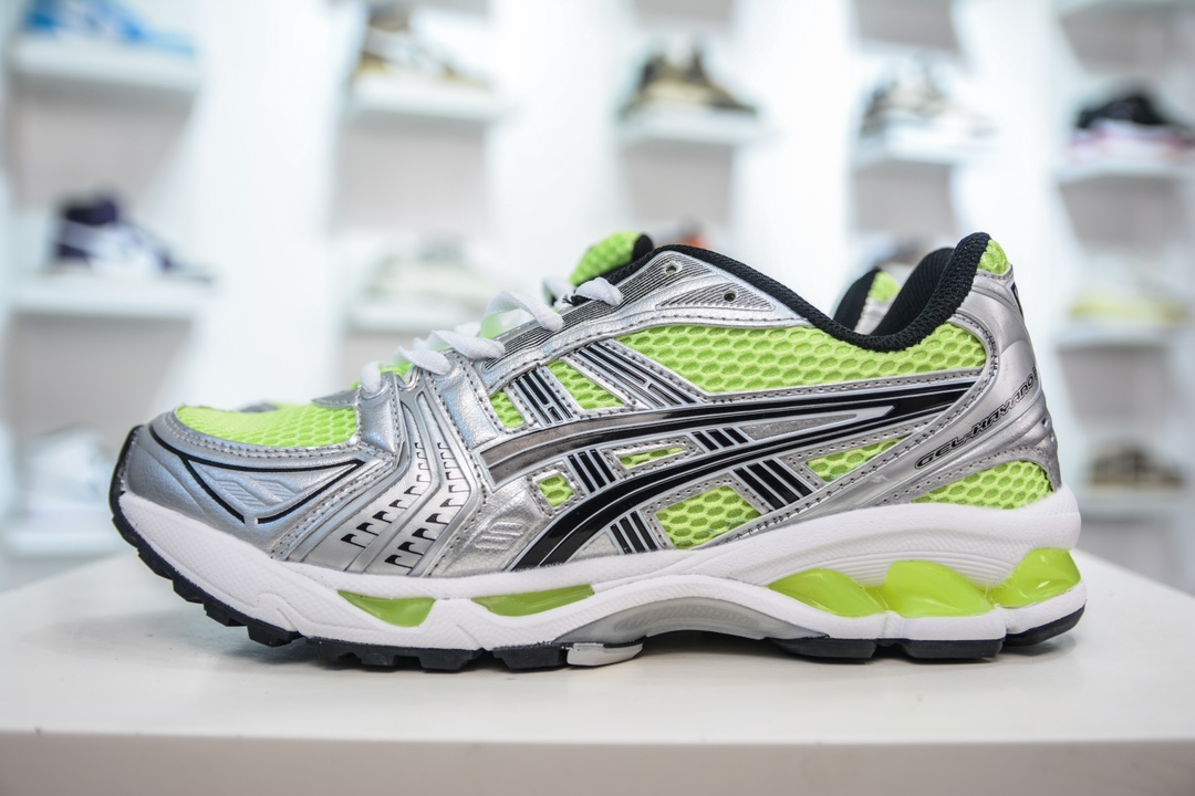 ASICS GEL-KAYANO 14 亚瑟士K14系列户外复古潮流百搭织物合成革缓震休闲跑步鞋 1202A457-101