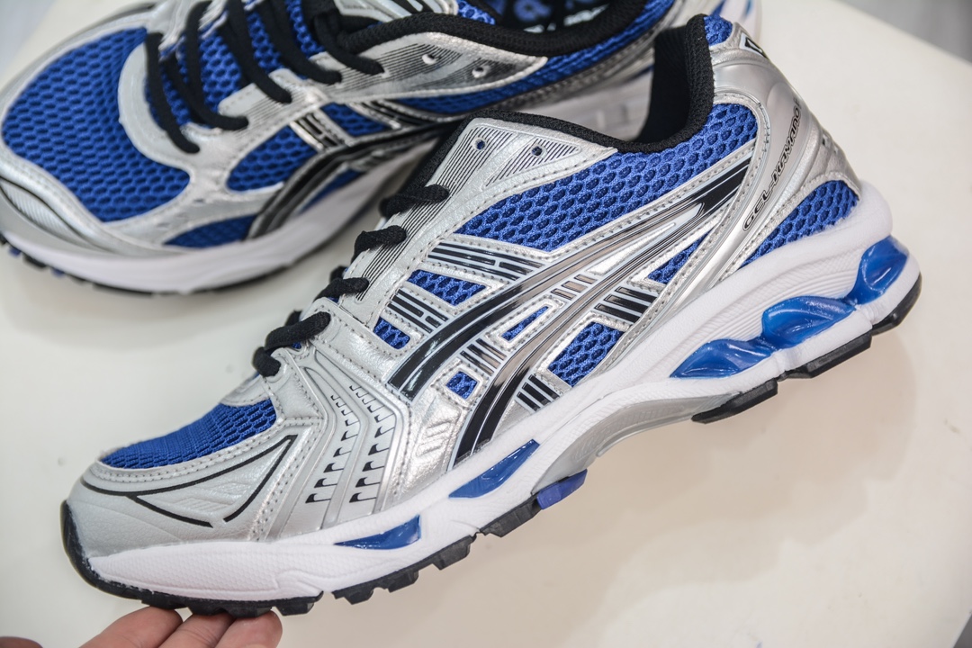 ASICS GEL-KAYANO 14 亚瑟士K14系列户外复古潮流百搭织物合成革缓震休闲跑步鞋 1202A056-109