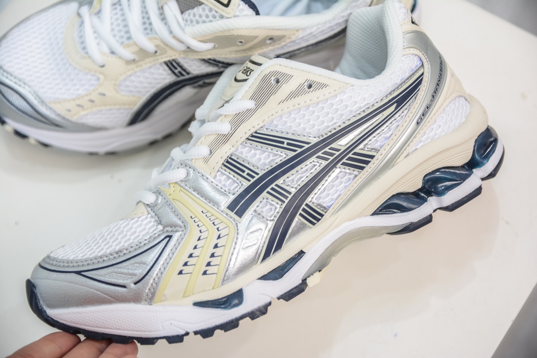 ASICS GEL-KAYANO 14 亚瑟士K14系列户外复古潮流百搭织物合成革缓震休闲跑步鞋 1202A019-401